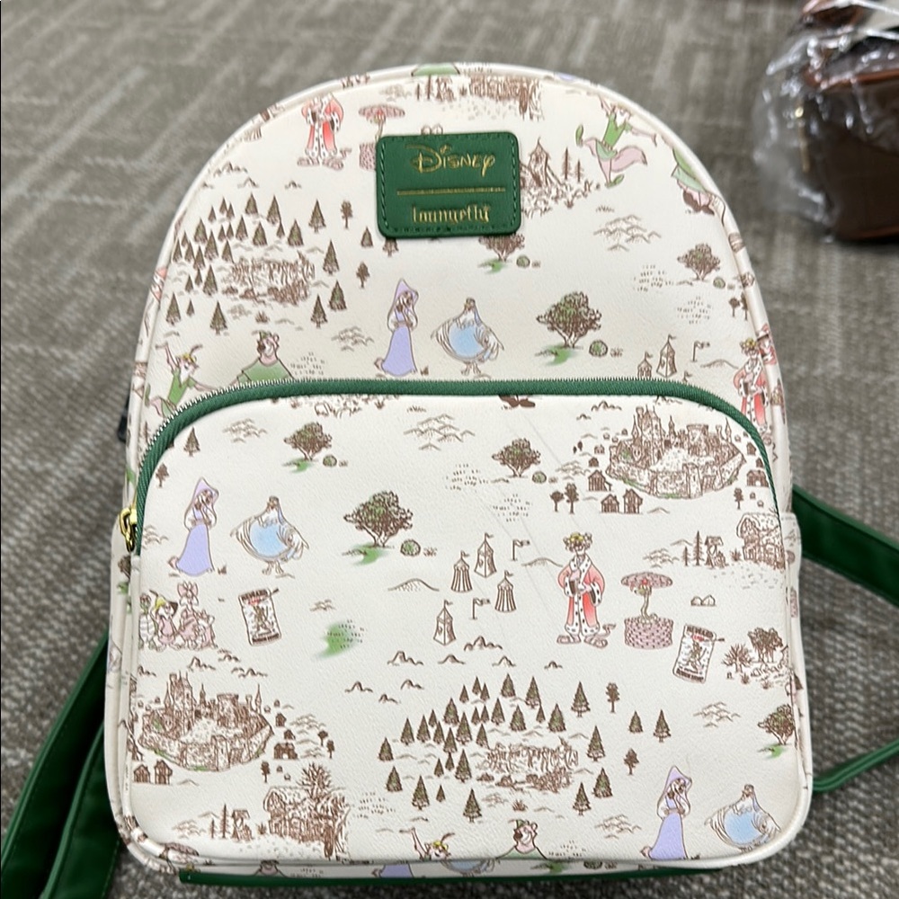 Disney Backpack with Green Accents
